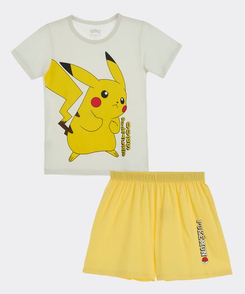 Set Pijama Short y Playera Pokemon de  Niño Infantil