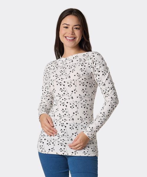 Playera Manga Larga  de  Dama