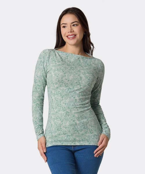 Playera Manga Larga  de  Dama