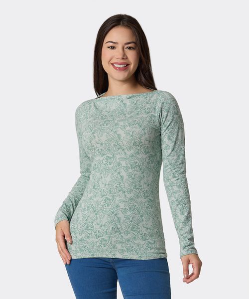 Playera Manga Larga  de  Dama