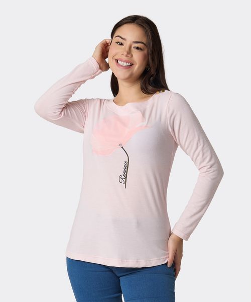Playera Manga Larga  de  Dama
