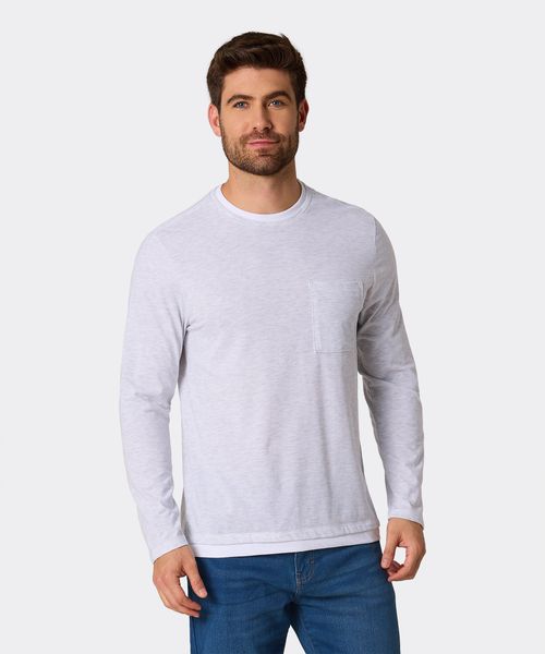 Playera Manga Larga  de  Caballero