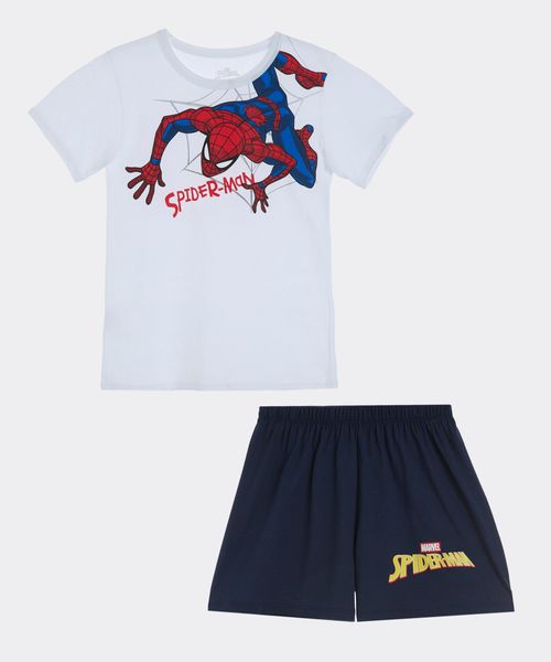 Set Pijama Short y Playera Spiderman de  Niño Infantil