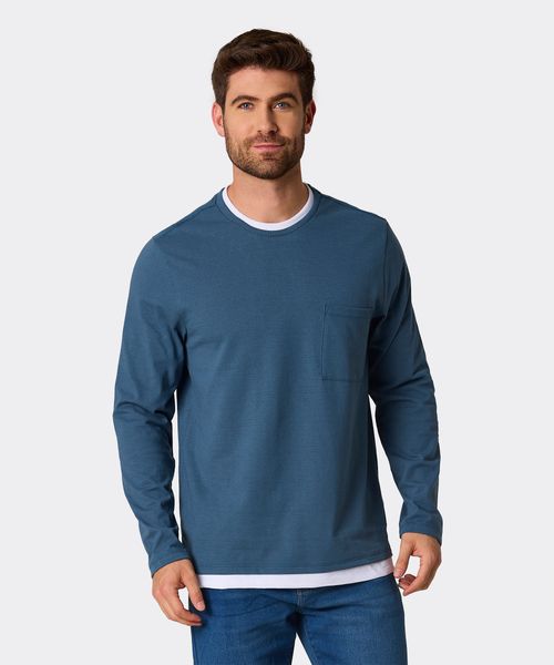Playera Manga Larga  de  Caballero