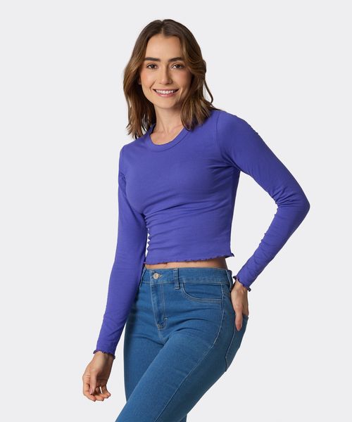 Playera Manga Larga  de  Dama