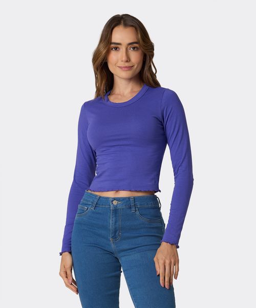 Playera Manga Larga  de  Dama