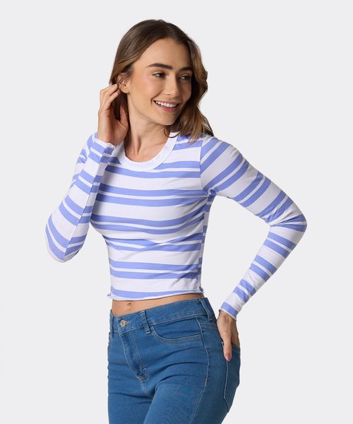 Playera Manga Larga  de  Dama