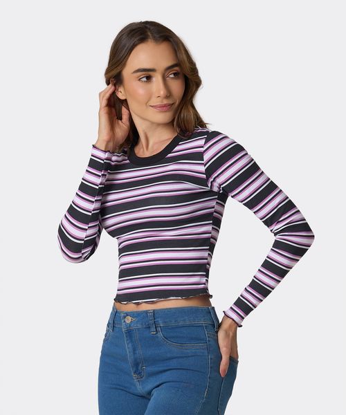 Playera Manga Larga  de  Dama
