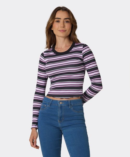 Playera Manga Larga  de  Dama