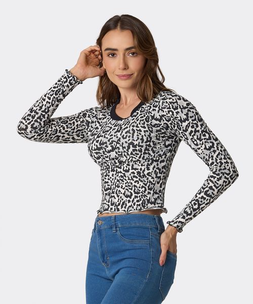 Playera Manga Larga  de  Dama