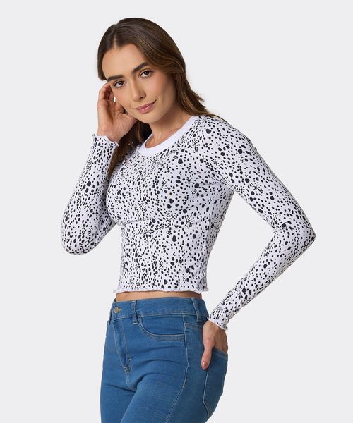 Playera Manga Larga  de  Dama