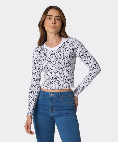 Playera Manga Larga  de  Dama