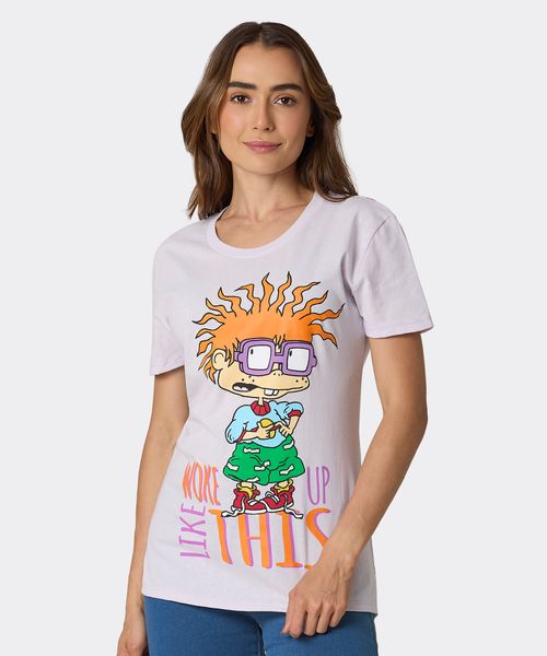 Playera de Licencia Nickelodeon de  Dama