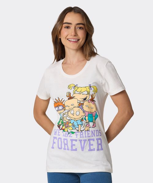 Playera de Licencia Nickelodeon de  Dama