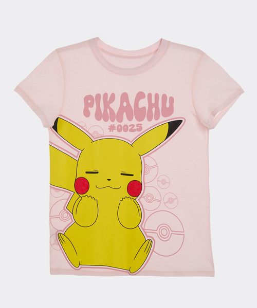Playera de Licencia Pokemon de  Niña Juvenil