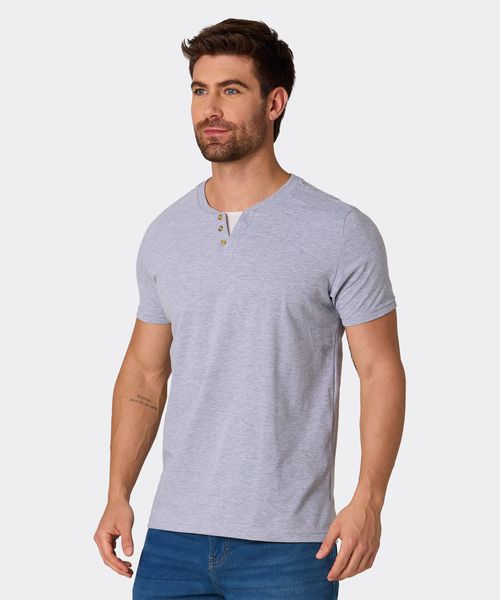 Playera Henley  de  Caballero