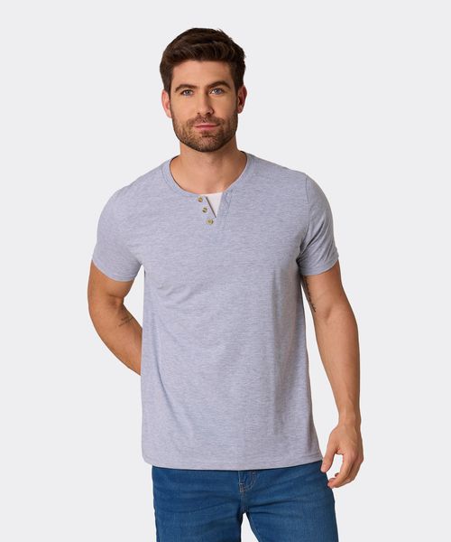 Playera Henley  de  Caballero