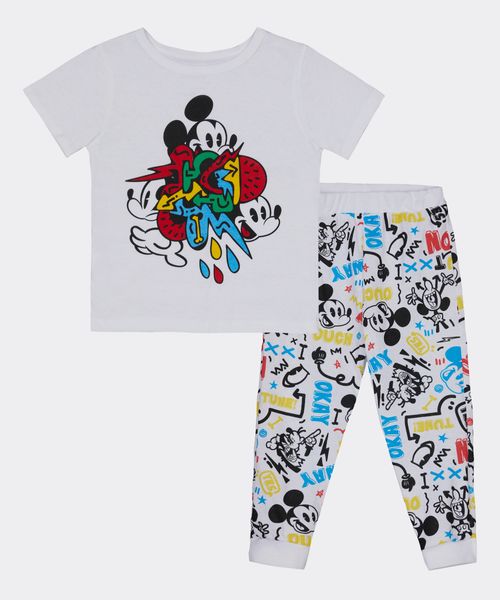 Set Pijama Pantalón y Playera Mickey Mouse de  Bebo Años