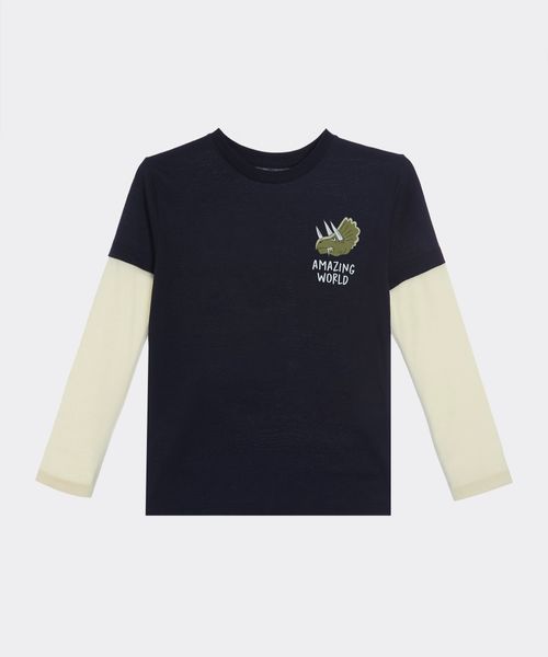 Playera Manga Larga  de  Niño Infantil