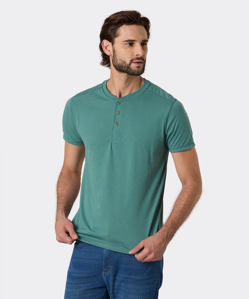 Playera Henley  de  Caballero