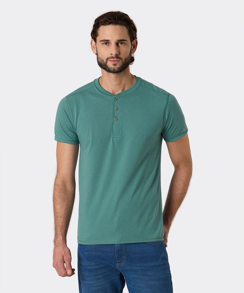 Playera Henley  de  Caballero