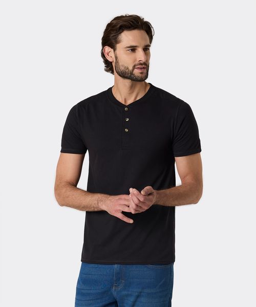 Playera Henley  de  Caballero