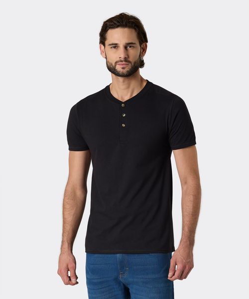 Playera Henley  de  Caballero