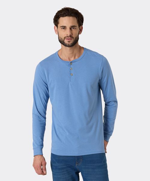 Playera Henley  de  Caballero