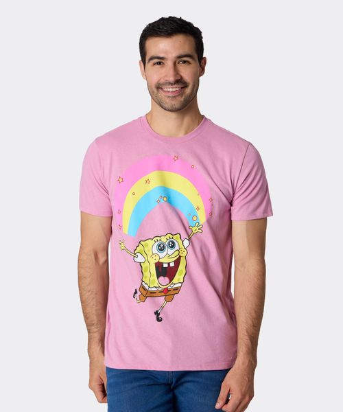 Playera de Licencia Bob Esponja de  Caballero
