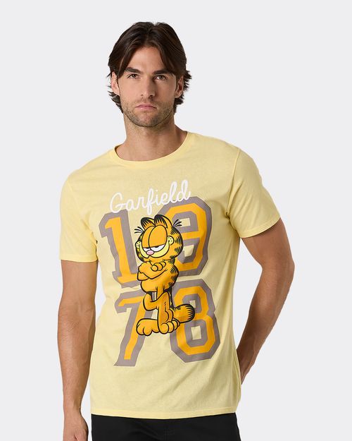 Playera de Licencia Garfield de  Caballero
