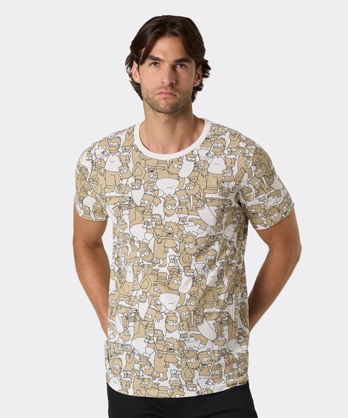 Playera de Licencia Simpsons de  Caballero