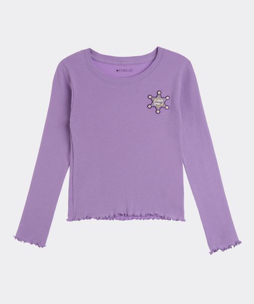 Playera Manga Larga  de  Niña Infantil