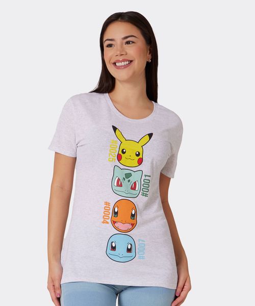 Playera de Licencia Pokemon de  Dama