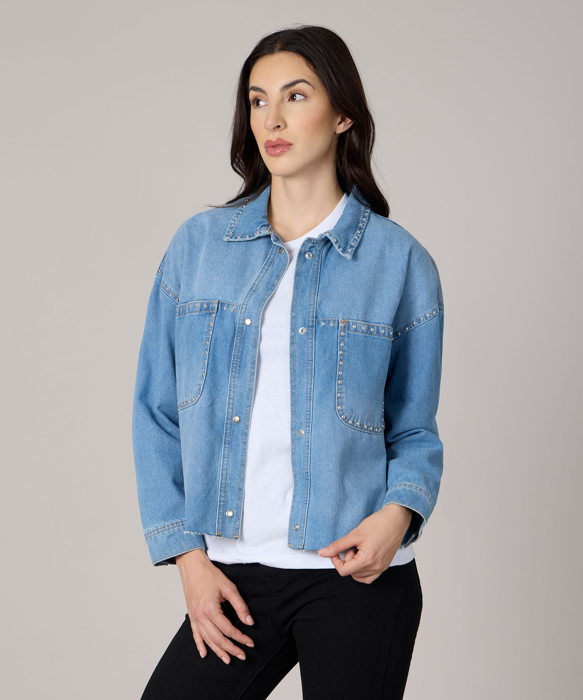 Chamarra de Mezclilla Dama Optima