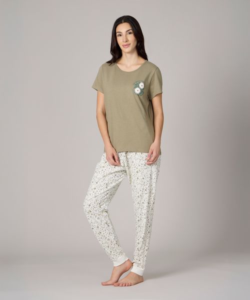 Set Pijama Pantalón y Playera  de  Dama
