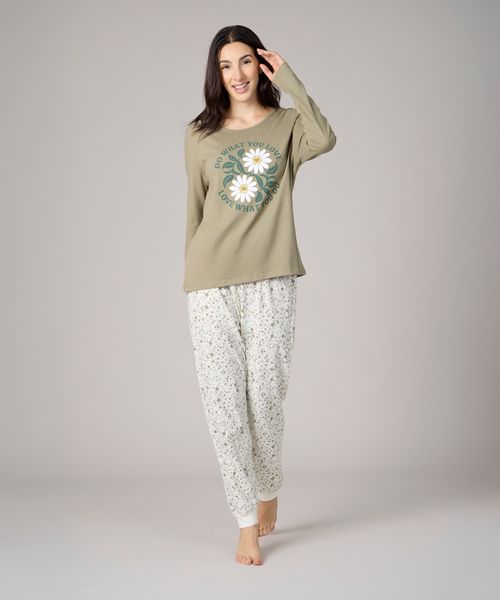 Set Pijama Pantalón y Playera  de  Dama