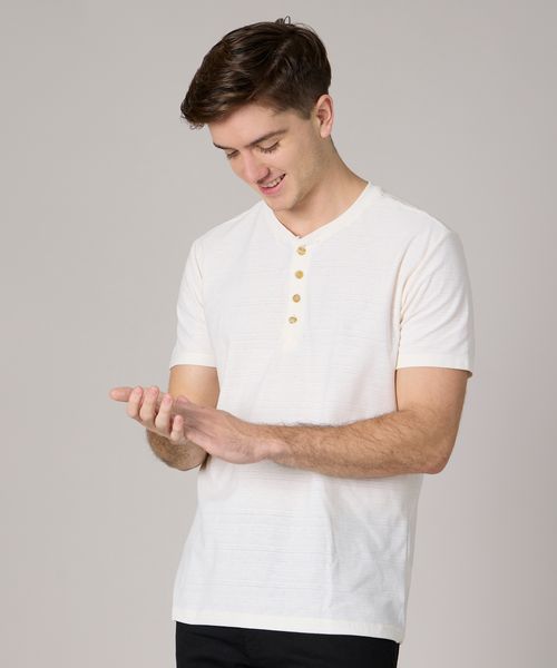 Playera Henley  de  Caballero