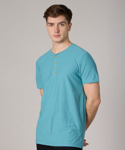 Playera Henley  de  Caballero
