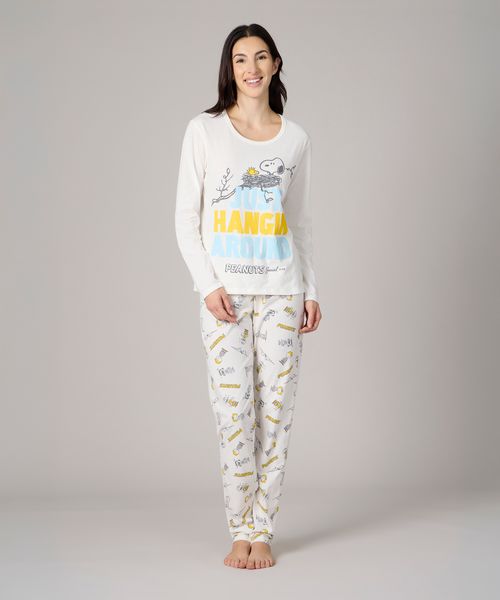Set Pijama Pantalón y Playera Snoopy de  Dama