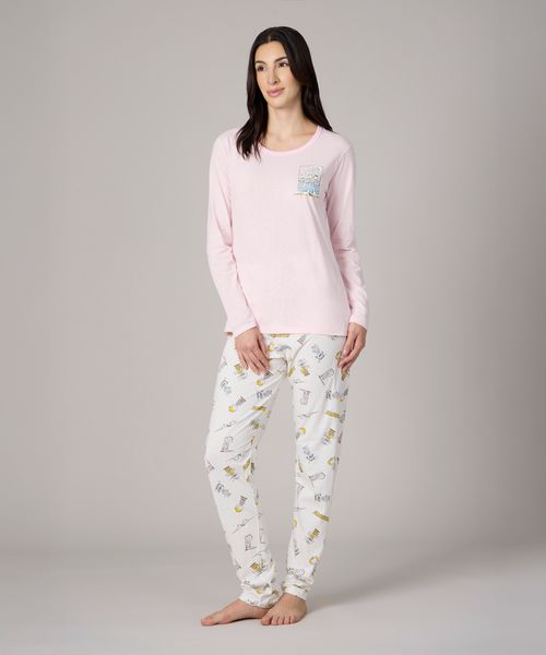 Set Pijama Pantalón y Playera Snoopy de  Dama
