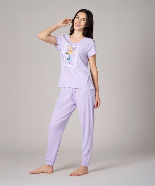 Set Pijama Pantalón y Playera  de  Dama