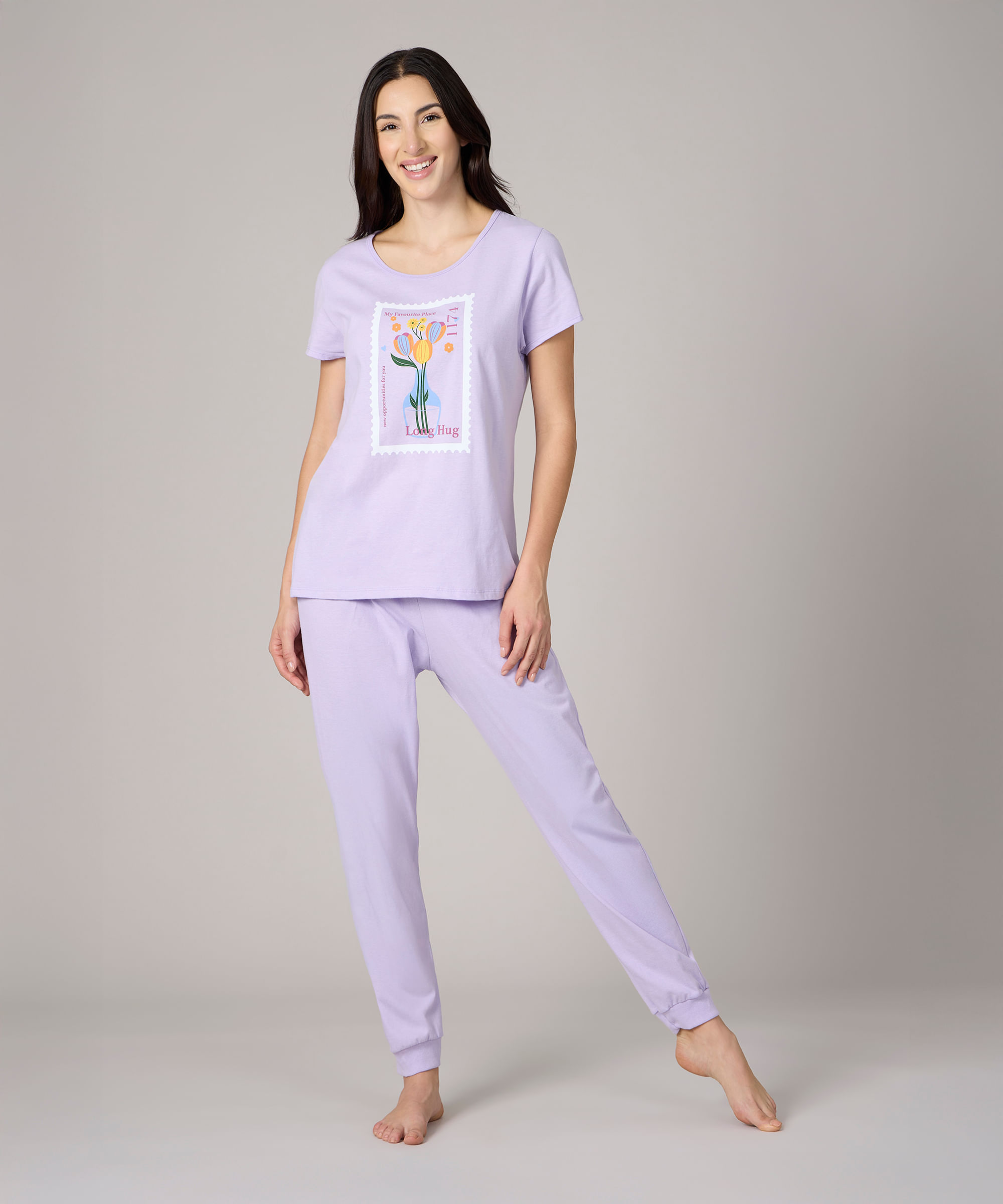 Set Pijama Pantalón y Playera de Dama Optima