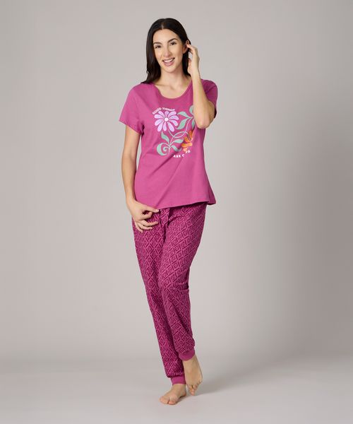 Set Pijama Pantalón y Playera  de  Dama