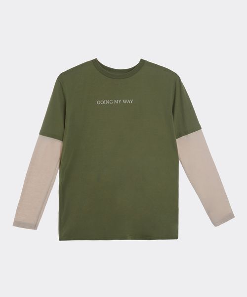 Playera Manga Larga  de  Niño Juvenil