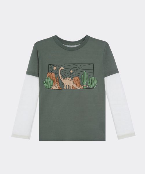 Playera Manga Larga  de  Niño Infantil