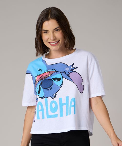 Playera de Licencia Stitch de  Dama