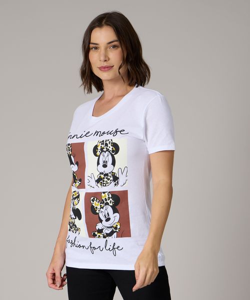 Playera de Licencia Minnie Mouse de  Dama