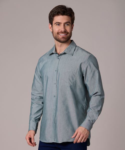 Camisa Manga Larga  de  Caballero