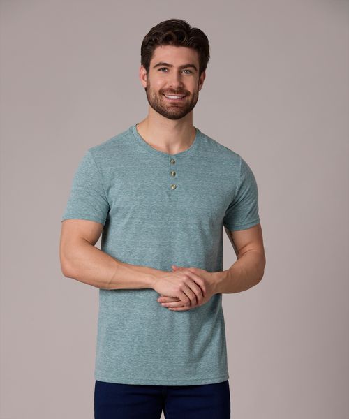 Playera Henley  de  Caballero
