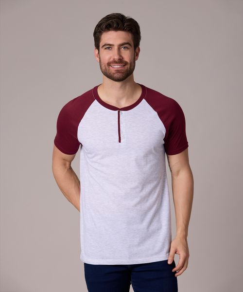 Playera Henley  de  Caballero